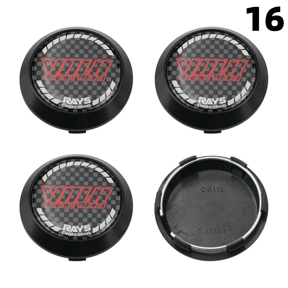 DBS3 4PCS New 64MM OD / 60MM ID Cap For Rims RAYS VOLK VR GRAM Emblem Wheel Center Cap Sport Car Logo Wheel Cover Hub caps