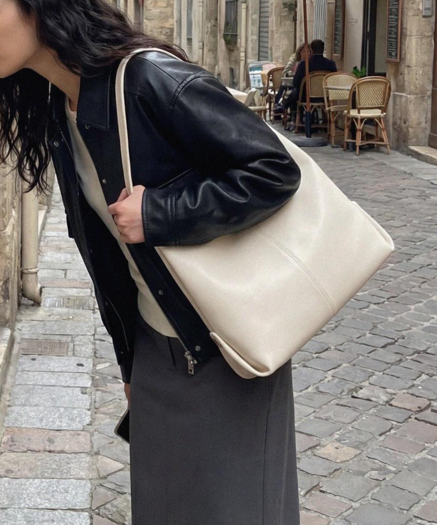 Siyazu Siac3076 Lambskin Flow Bag M_Ivory