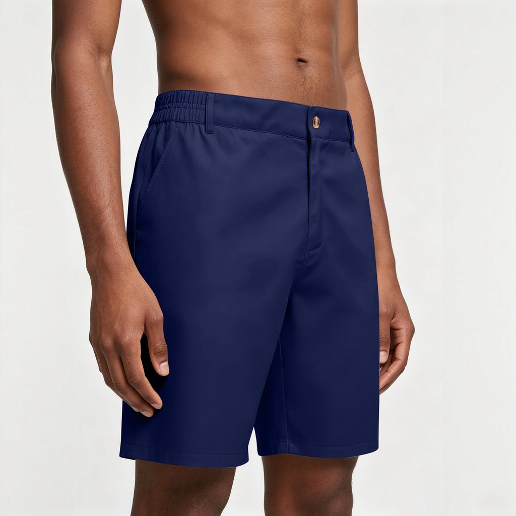 Shorts de Golf d'Été pour Homme à Taille Élastique Casual Sport Entrejambe de Cinq Pouces Tissu Léger Respirant à Séchage Rapide