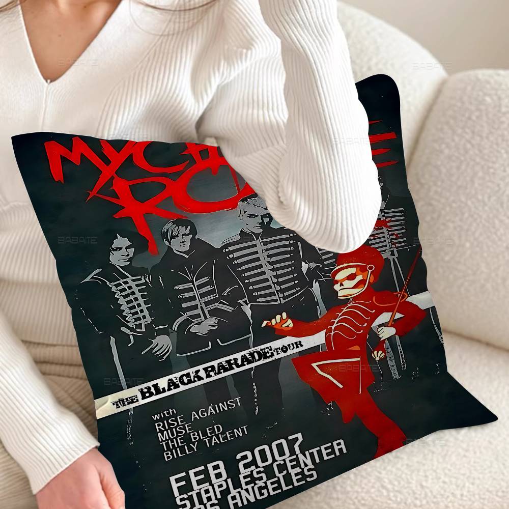Popular Rock Band My C-Chemical Romance Pillow Gift Home Office Decoration Pillow Bedroom Sofa Car Cushion Coverpillow Case