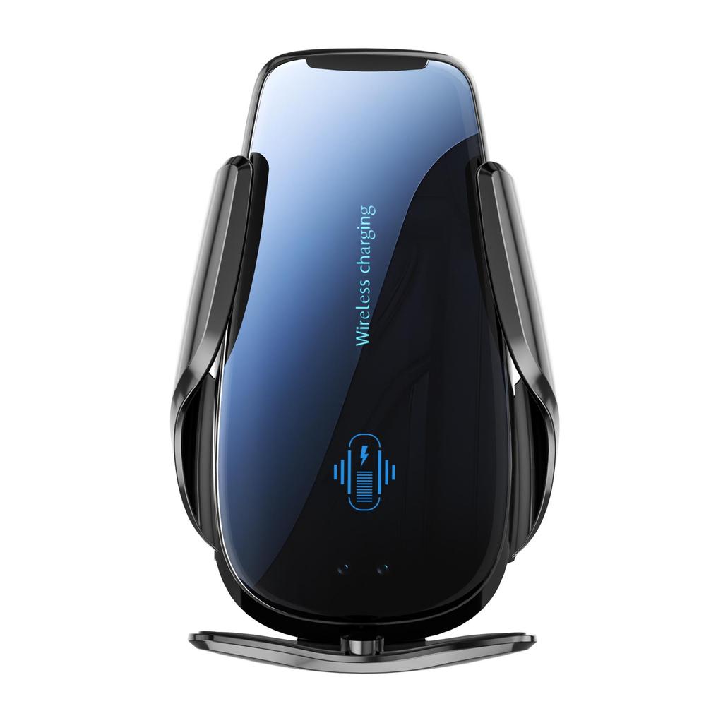 Q95 Wireless Charging Car Phone Holder with Electric Open/Close and Adjustable Horizontal Air Vent Mount.
