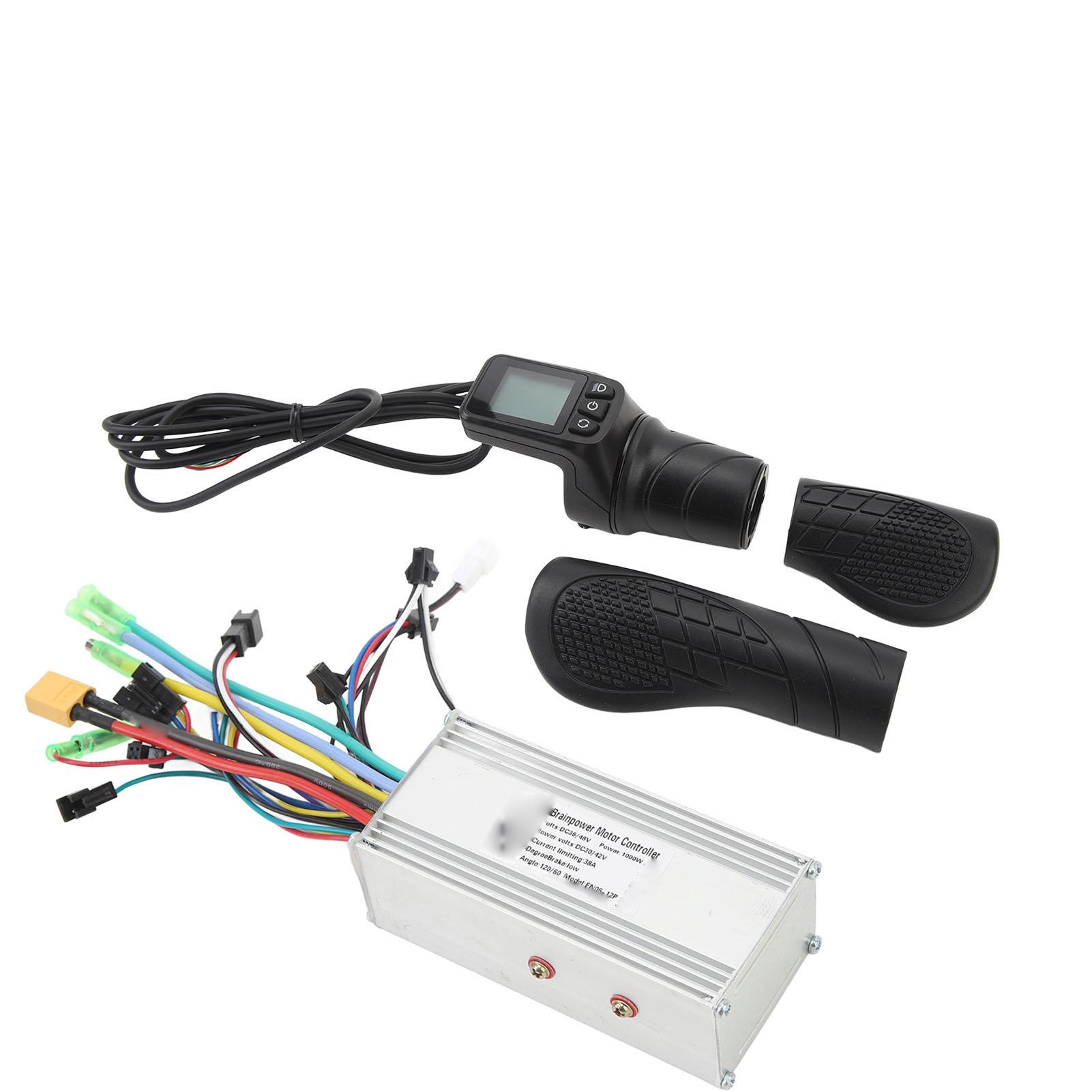 

36 В 48 В 1000 Вт 38 А синусоида 3 режима бесщеточный контроллер комплект рукоятка 128DX половинная ручка газа