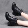 Zapatos de Mujer 2025 Botín Chelsea de Lujo Botín de Cuero para Mujer Zapato Grueso de Invierno Botines de Plataforma Tacón Grueso Diseñador de Marca