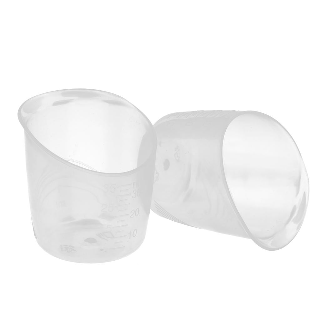 Copos medidores para bebês, 2 peças, copo de plástico transparente e inodoro para remédios com balança para bebês