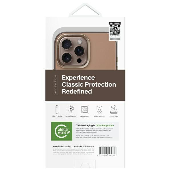 Uniq Lyden Ds Case Iphone 16 Pro Max     6.9 Magclick Charging Brown-Flint Grey