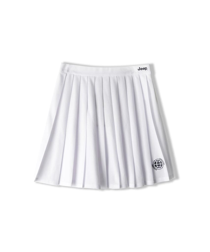 Jeep A1 Basic Pleats Skirts (Jo5Skf001Wh)