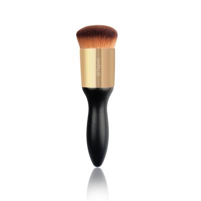 SIXPLUS Foundation Brush, Face Brush, Makeup Brush, Round, Soft, Skin-Friendly, Popular, Wooden Handle, Black