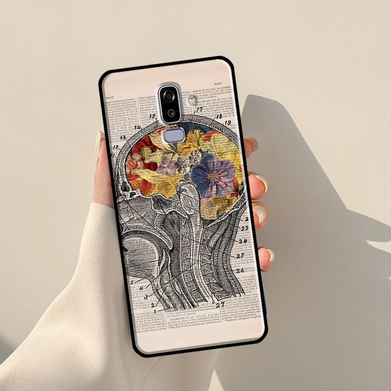 Brain Art Cover For Samsung Galaxy J4 J6 Plus 2018 A6 A7 A8 A9 J8 J1 2016 A3 A5 J3 J7 J5 2017 Case