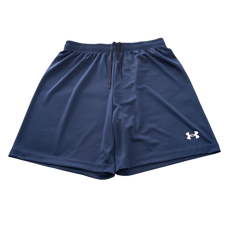 Under Armour Solid Color Quick-Dry Breathable Versatile Loose Sports Football Knitted Casual Shorts Men shorts 25500218-409