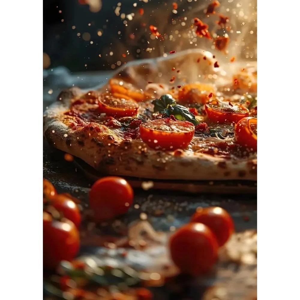 Delicious Pizza Wall Art Poster Healing Temptation Food Canvas Prints Painting Restaurant Kitchen Living Room Home ation