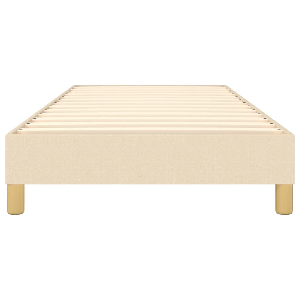 Vidaxl Rama Łóżka Bez Materaca Kremowa 90X200 Cm Tkanina