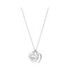 Tiffany & co. Terug naar Tiffany Blue Dubbel Hart Tag Hanger Klein Sterling Zilver