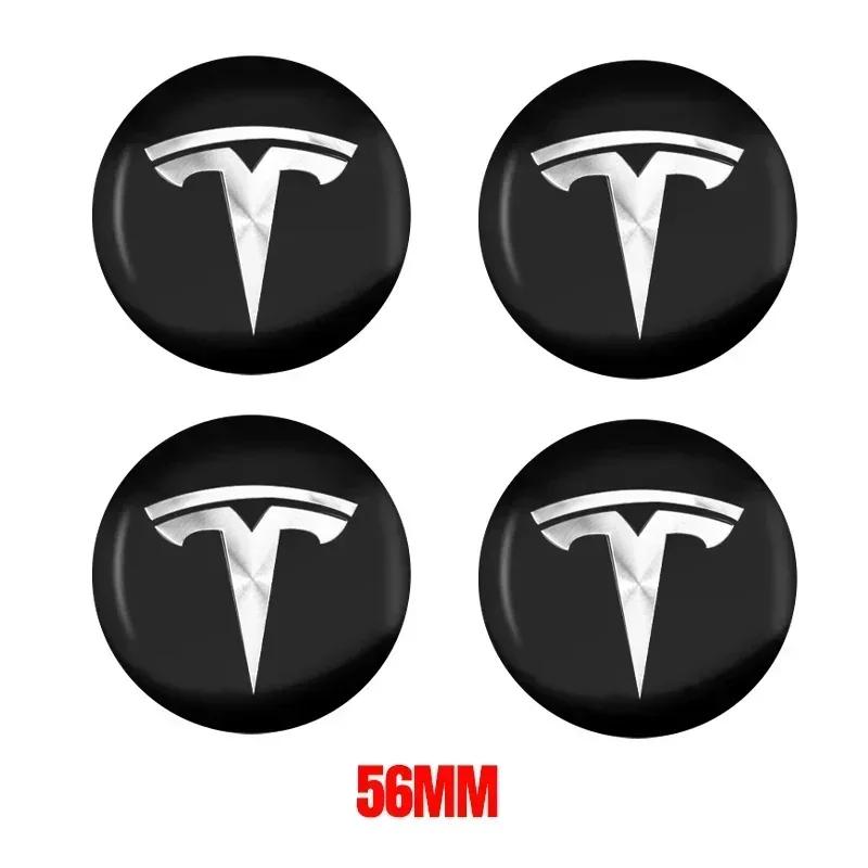 

Car Sticker 2025 New Tesla Car 56mm Tesla Hub Cap Center Cap Logo High Quality Sticker for Tesla Model 3 Y S X Personalized Car