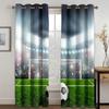 Futebol Campo de Futebol Esportes Menino Frete Grátis Cortinas de Janela Para Sala de Estar Quarto Infantil Banheiro Cozinha Porta Decoração de Casa 2Pcs