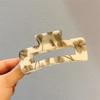 New Korean fashion Retro Hair Claws Clamp Hollow Geometric Square flower Pattern Ponytail Hair Grabbing Clips for Women