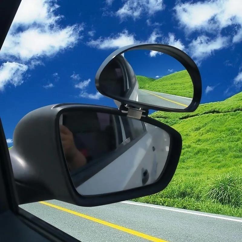 Car Blind Rearview Mirror High-Definition Convex Glass Wide Angle Rear View Auxiliary Blind Spot Mirror Parking Reference Mirror