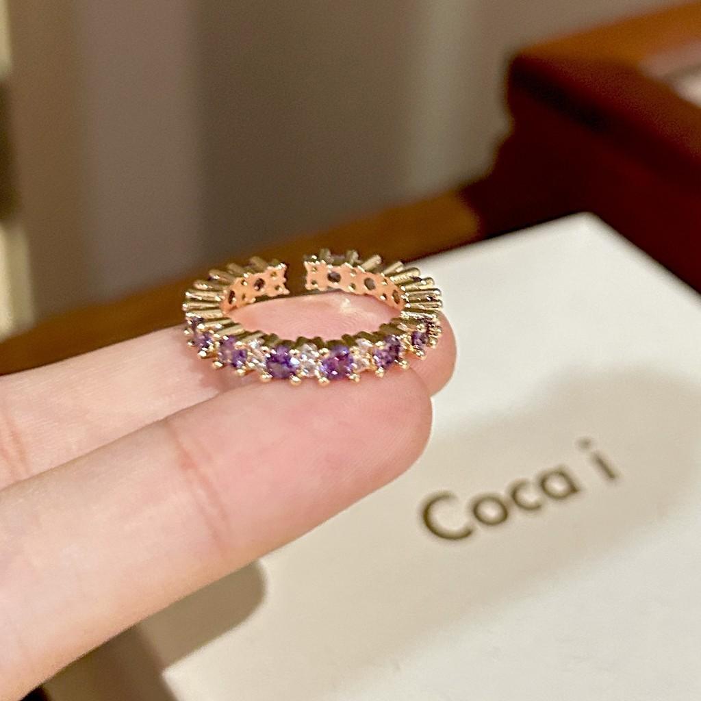 S925 Stylish Silver Ring With Colorful Gemstone Accents And Eyecatching Shape Geometric