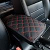 Car Armrest Cover Pad Center Console Box PU Leather Cushion Mat Accessories Red