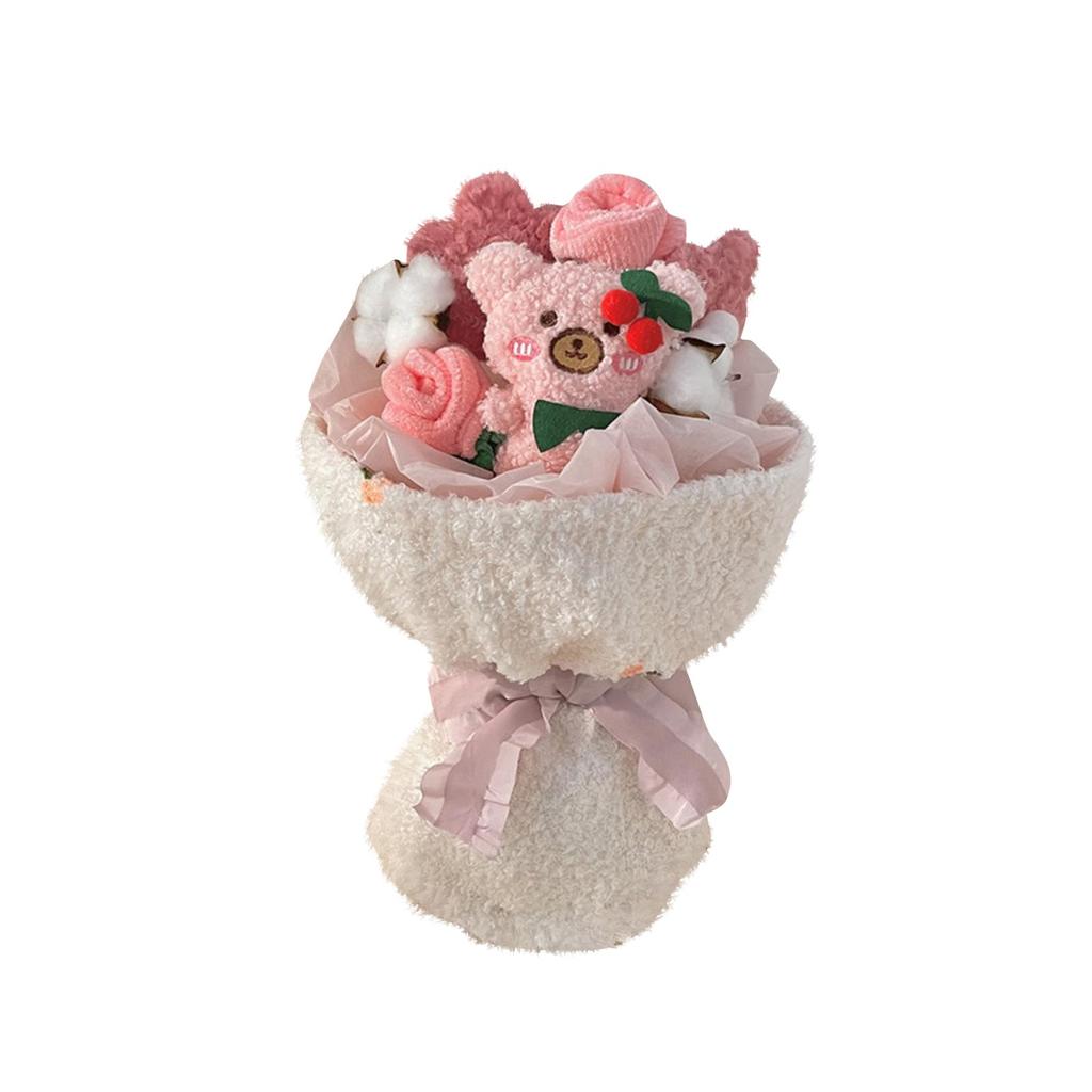 Birthday Bouquet Doll Cartoon Plush Doll Bouquet Finished Children's Gift