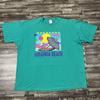 Vintage Virginia Beach Graphic Tshirt Green 3XL Beach Casual Fun Summer VTG