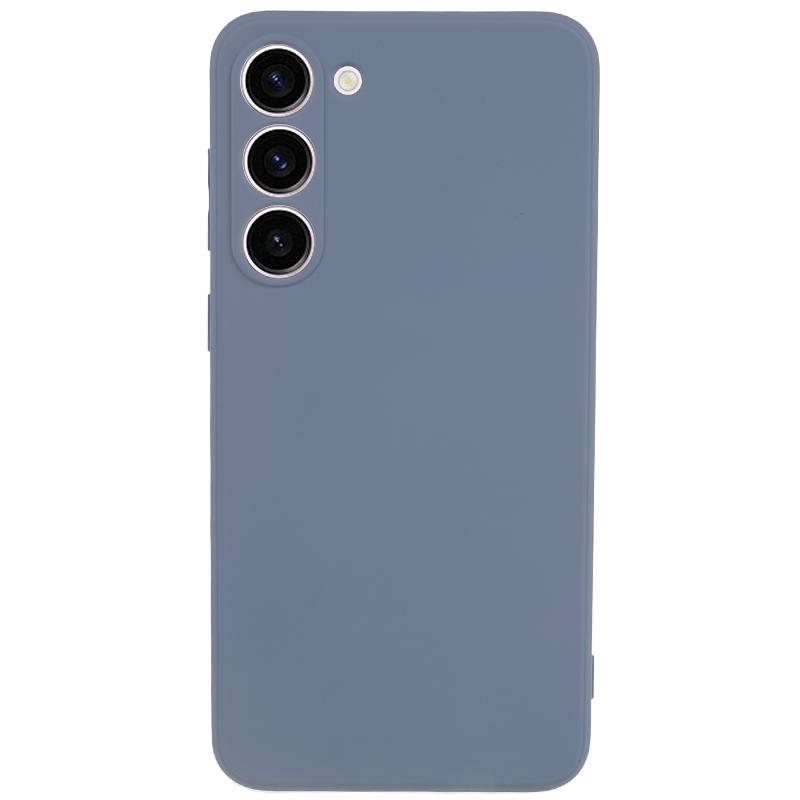 

For Samsung Galaxy S23+ Rubberized Anti-Slip Phone Case Soft TPU Fiber Lining Inside Phone Cover Lavender