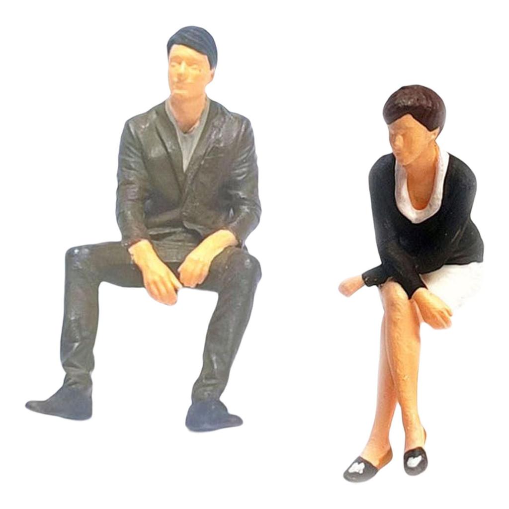 Resin Painted Figures Tiny People Toys, Simulation Miniature Toy , People Figurines for Diorama, Dollhouse Miniature Scene
