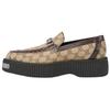 Horsebit Creeper Loafer 'GG Canvas - Beige Ebony' 797099 FADV6 9751