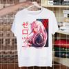 ZERO TWO Men's T-shirts Funny Hip Hop Summer Women Men Darling In The Franxx Anime Tshirts Streetwear Ulzzang Harajuku T-Shirt