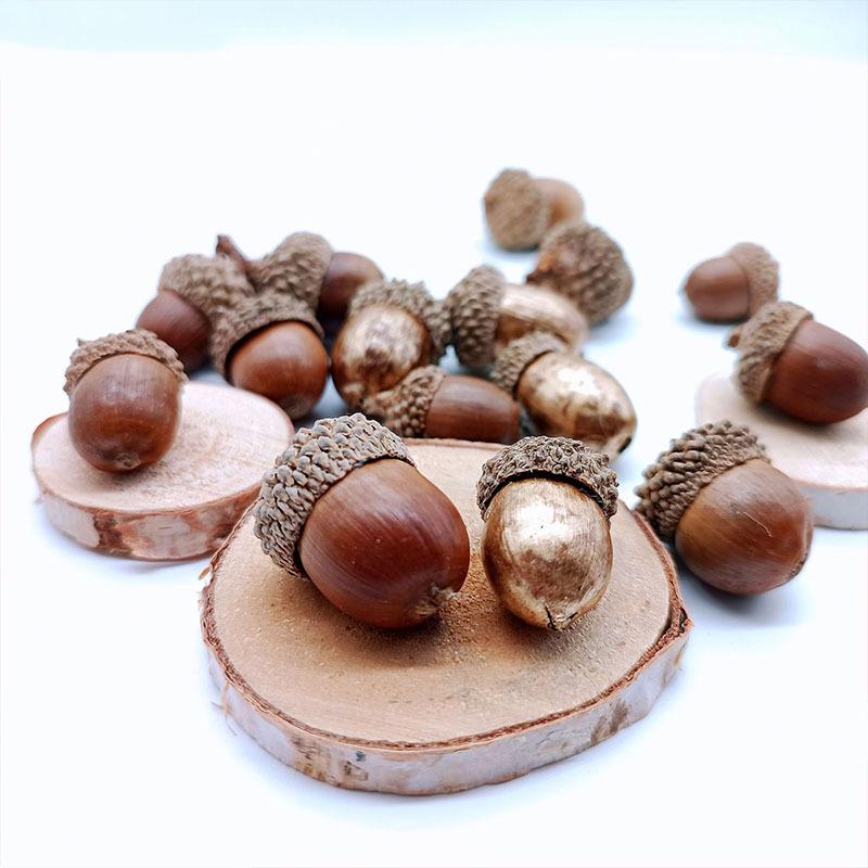 1pcs Acorn shells, handmade DIY materials, shooting props, dried flower fruit shells, acorn hats, Christmas wreath decorations, pendants, acorns