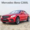 1:32 Mercedes-Benz C260L Car Model Pull Back Acousto-optic Alloy Discast Metal Toys Car Goods Model for Children Boys A54