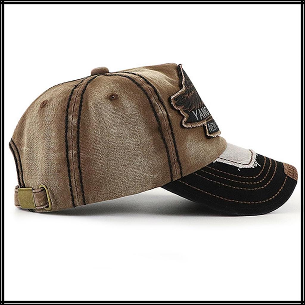 White Fang Eagle Print Logo CA732 for Men and Suitable for Running and Outdoor Activities Cap, (Black), Women,