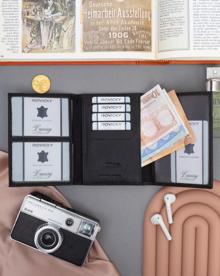 Leather Document Case On Blister PAL50-PDM-BL Blac