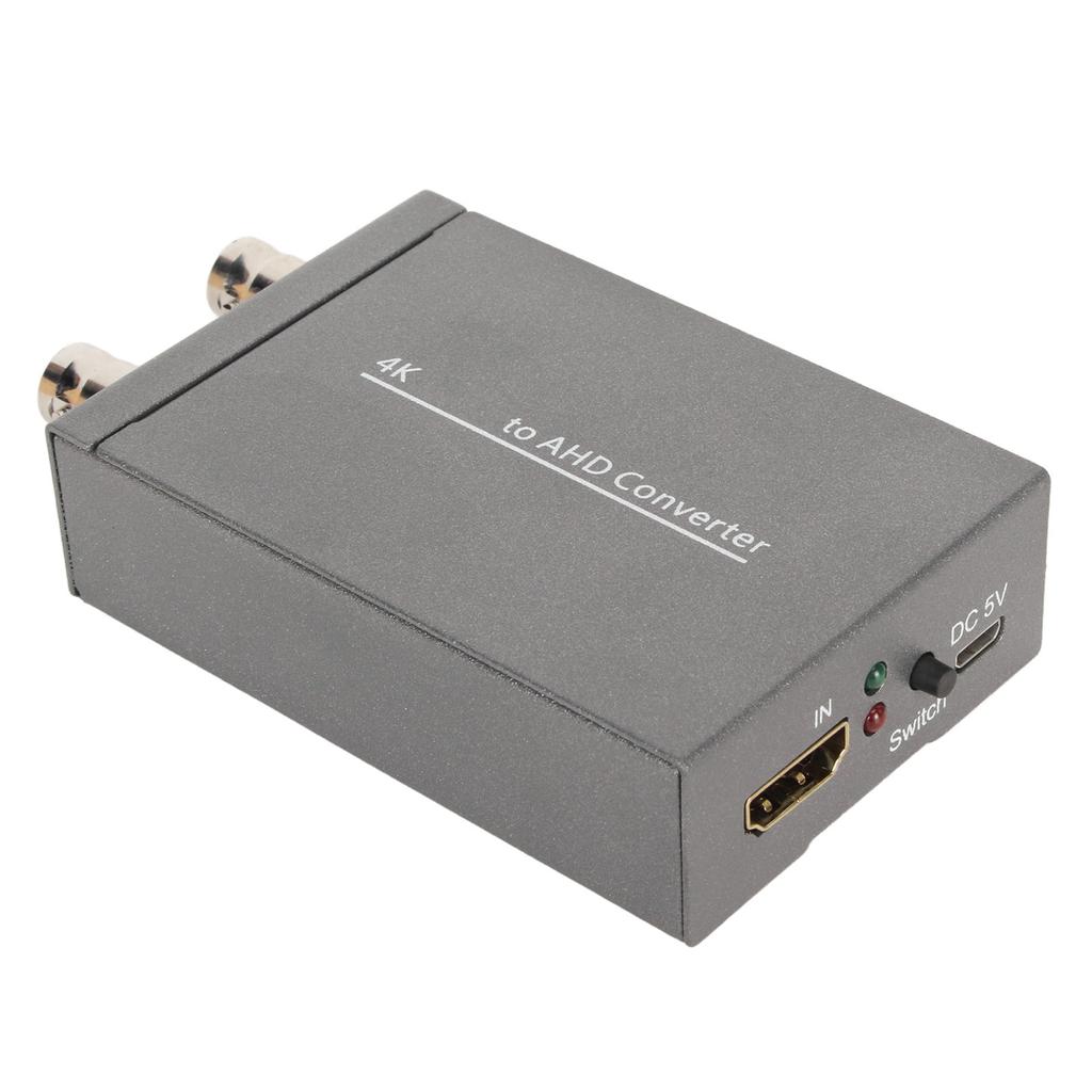 HD Multimedia Interface To AHD Converter 4K 1080P 1 In 2 Out Coaxial Conversion Loop Output Adapter 