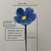 10pcs Forget-Me-Not Ceramic Flowers Handcrafted Fade-Resistant Pottery Decor for Indoor/Outdoor Home Decoration Preserved Flower