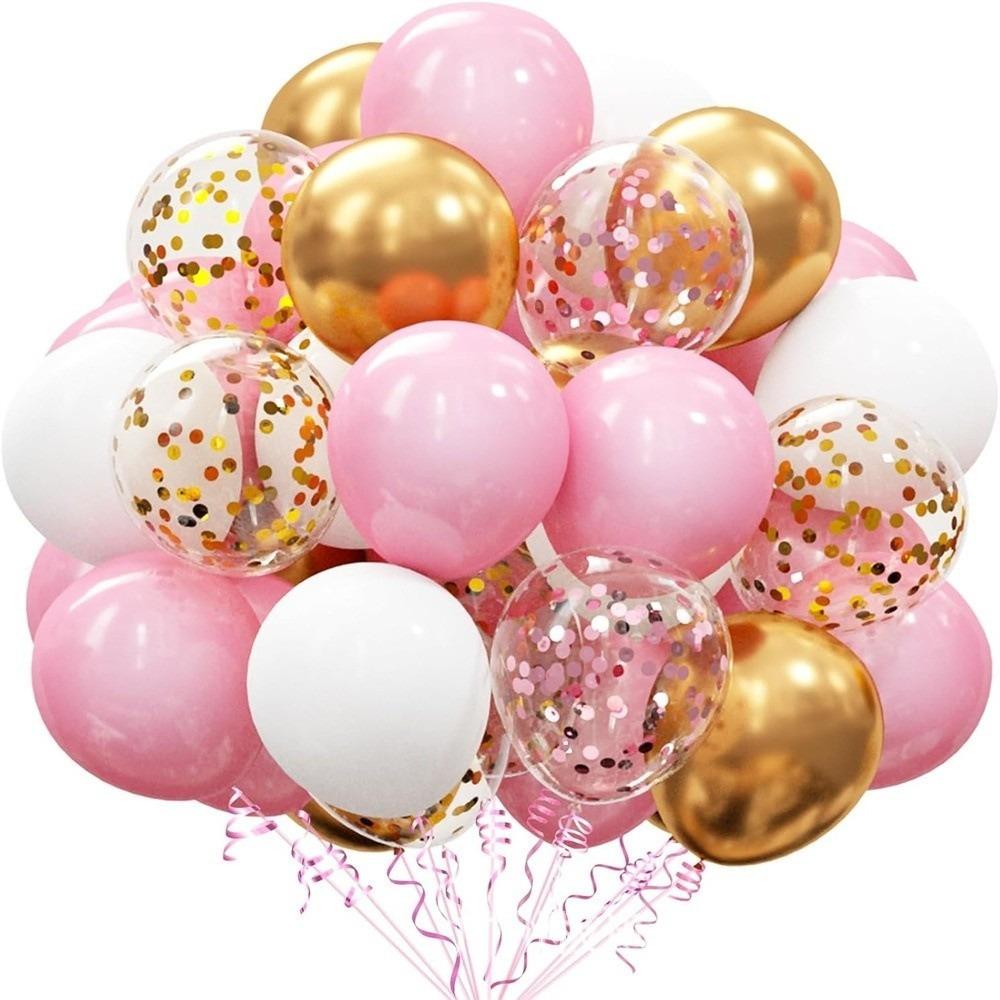 60Pcs 10 Inch Latex Balloons Lightweight Birthday Party Supplies Balloon Set Wedding Decor
