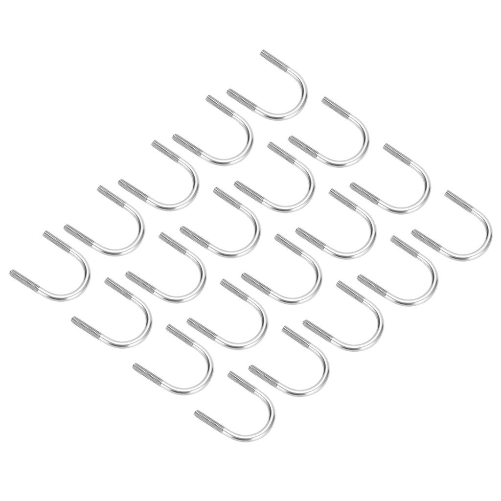 20Pcs UShaped Bolt Set 304 Stainless Steel M6x33 Machinery Parts Hardware Tools