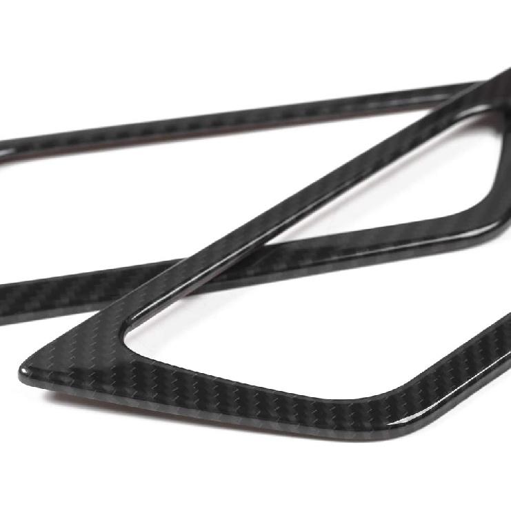 RT-TCZ Car Door Interior Handle Button Decoration Moulding Frame Cover Trim for Ford Mustang 2015 2016 2017 2018 2019 2020 2021(Carbon Fiber Veins)