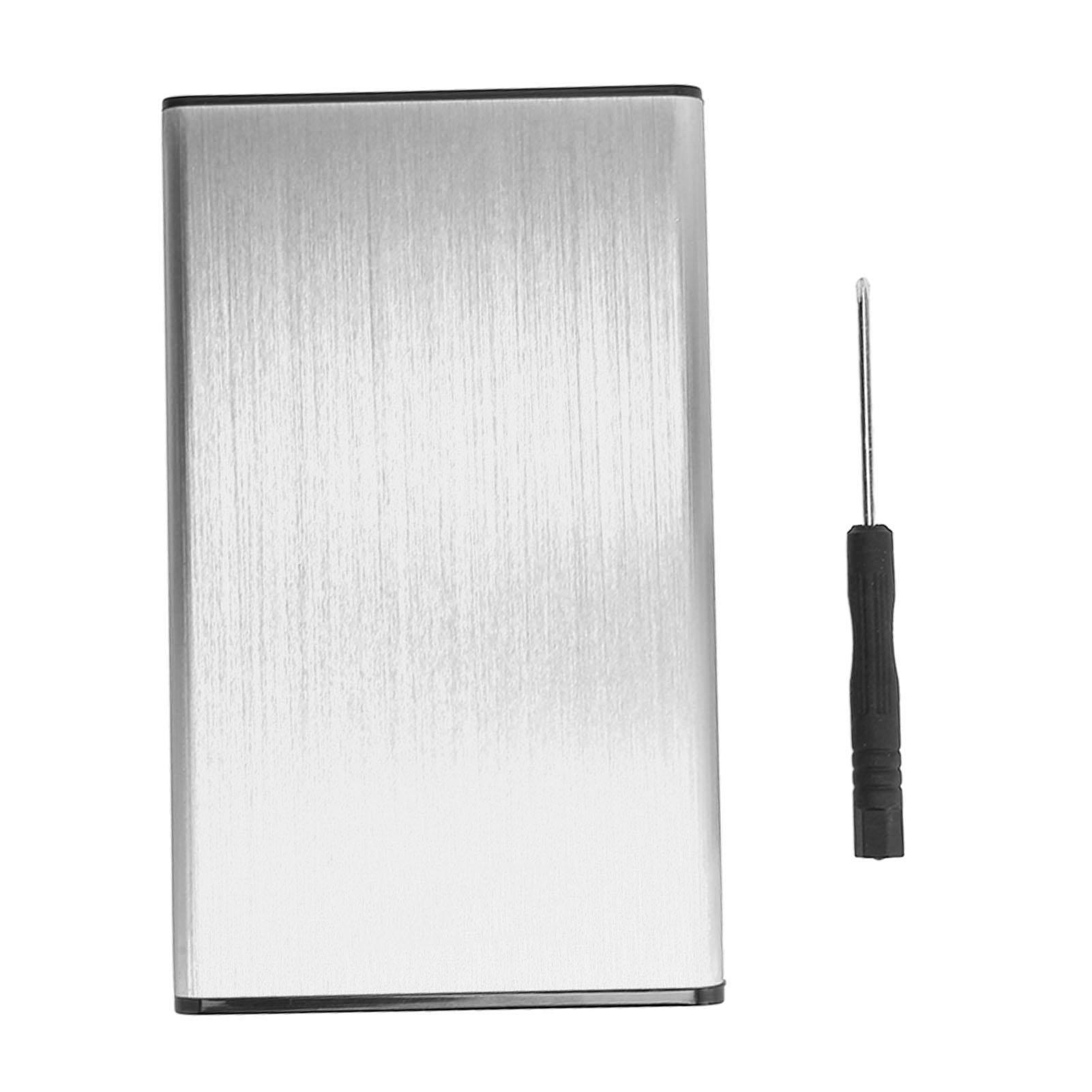 

USB3.0 Корпус для жесткого диска Портативный 2,5-дюймовый SATA Алюминиевый сплав Кейс для жесткого диска компьютера Черный серебряный