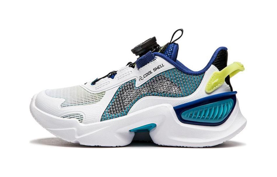 Li Ning YOUNG Dragonfly Leap V2 Fabric Low top Kids Running Shoes White Green Children Aged 3 7 Years Old YKAU026-7 26