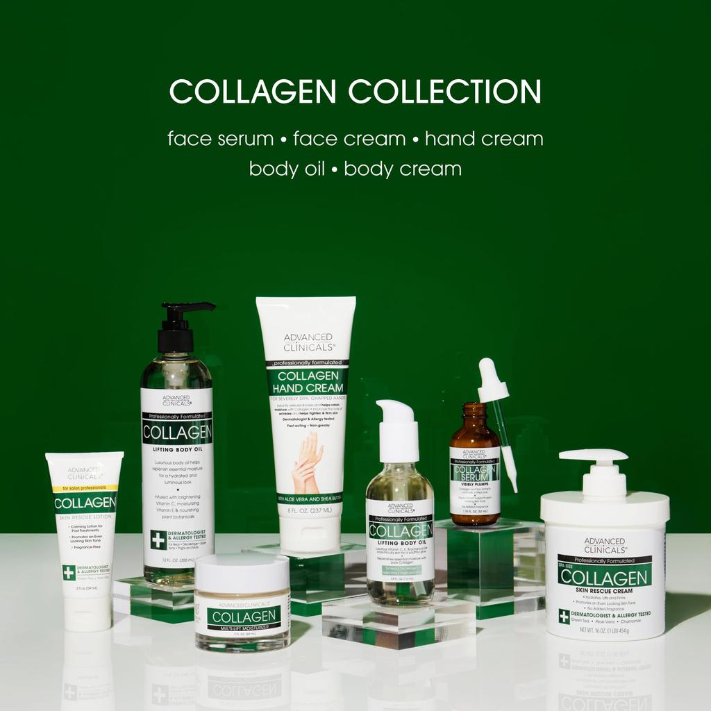 Advanced Skin Rescue Fragrance 16 oz Clinicals, Collagen, Lotion, Free, (454 g)