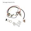 Electric Guitar Wiring Harness Set Replacement, 1 Volumes 1 Tone Prewired 3 Way Toggle Switch 500K Pots Jacks for Guitar