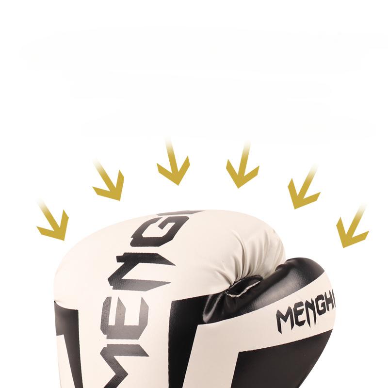 Muay Thai Boxing Gloves for Men Women PU Leather Karate Gloves Kickboxing Training Equipment MMA Fighting Sandbag Gloves