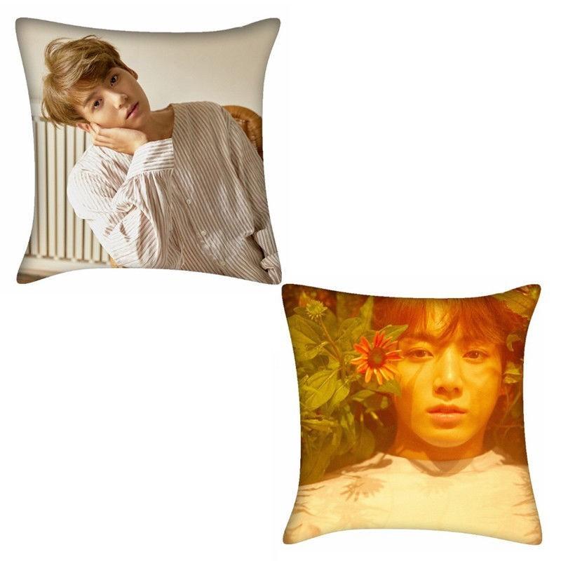 Kpop Pillow Bts Case Bangtan Boys Doublesided Love Yourself Cover Pillow