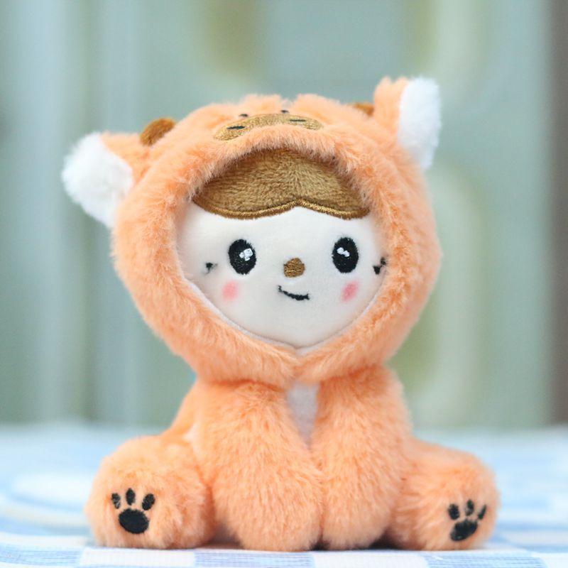 Cartoon Panda Cute Plush Toy Keychain Soft Stuffed Animal Doll Accessory Bags For