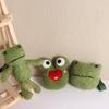 Creative Schoolbag decoration Coin purse Backpack Keychain Plush Toy Key buckle Frog Key Chain