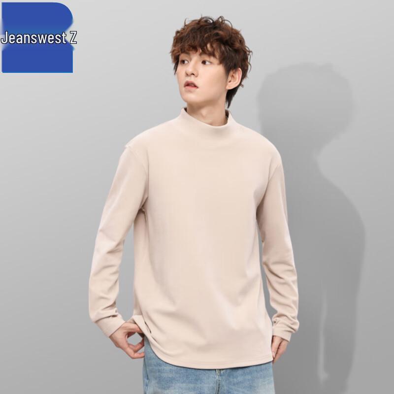 Jeanswest Unisex Half-Turtleneck Long Sleeve T-Shirt ANJ66 XL