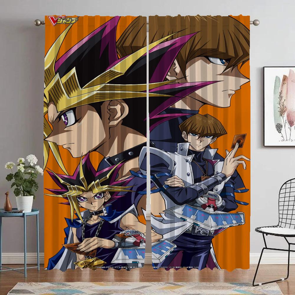 

Yu-Gi-Oh затемняющие шторы 2 шт. современные шторы для гостиной для камеры тюль для спальни оконные шторы перегородки жалюзи W60xH90cmx2pcs-CL