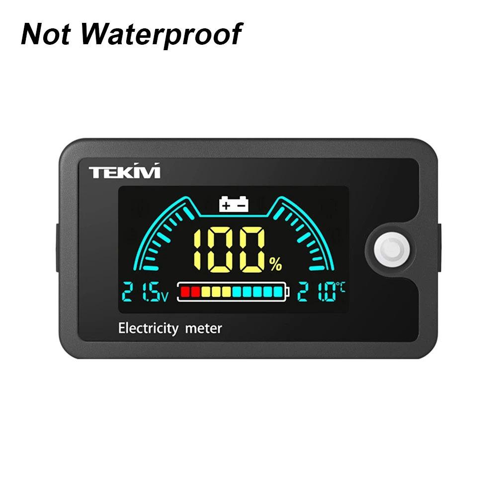 

1Pcs LCD Screen Electricity Meter with Temperature Alarm DC8-100V Battery Capacity Indicator LiFePO4 Lead-acid Lithium Battery