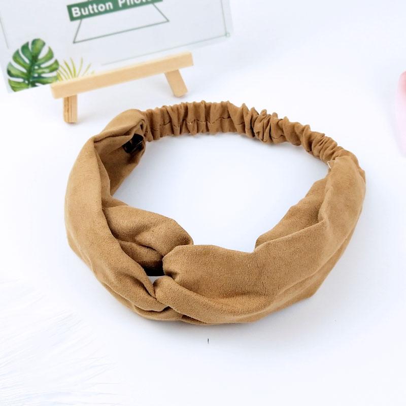 Scrunchies Frau Geknoteter Turban Haaraccessoires für Mädchen Stirnband Turban Elastisches Haarband Kopfwickel Gestreifte Haar-Scrunchies