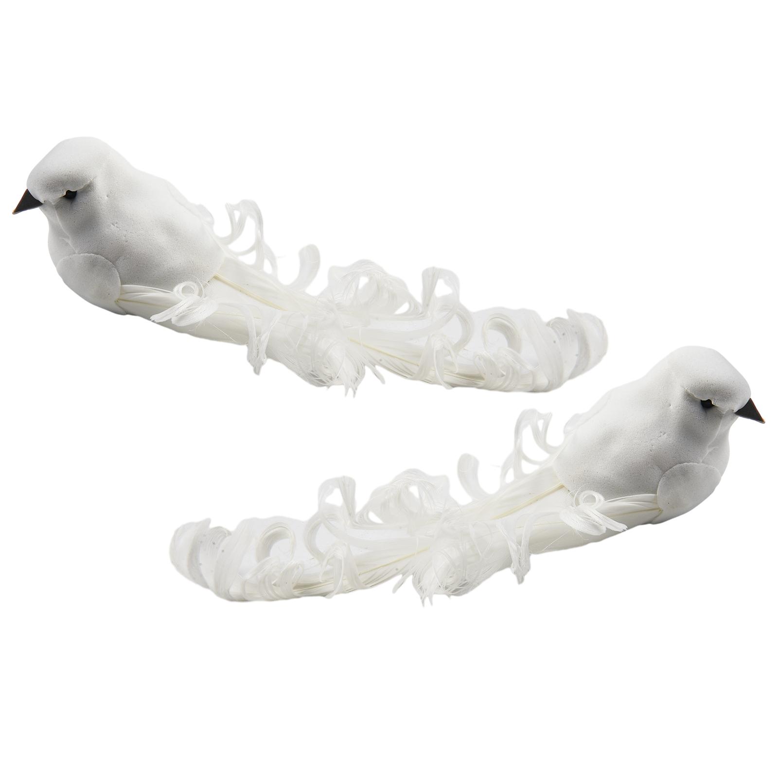 

Décor Artificial Bird 15x3.5x4.5cm White With Clip 4PCS Cute Decorative Feathers For Wedding Lover Peace Doves Small China Mainland